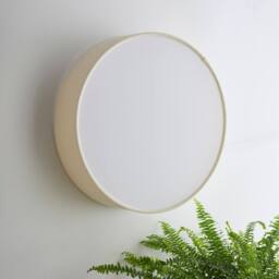 K LIVING Crete 38cm 2 Light Cream Velvet Drum Shade