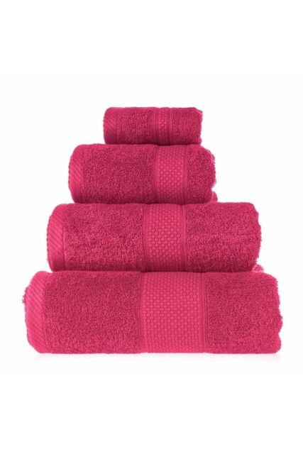 Homescapes 500 GSM Turkish Cotton Towel Soft, Absorbent & Quick-Drying in Raspberry - image 1