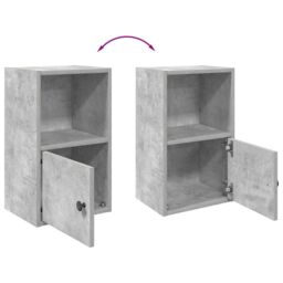 Berkfield Home Bookcase Concrete Grey 31x24x52 cm Engineered Wood - Size: 31 x 24 x 52 cm - thumbnail 8