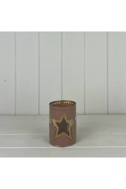 KDMD Pink Tealight Holder with Star Design - image 1