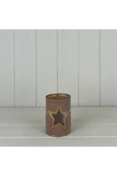 KDMD Pink Tealight Holder with Star Design - thumbnail 2