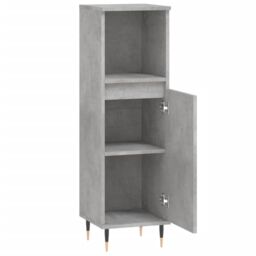 Berkfield Home Bathroom Cabinet Concrete Grey 30x30x100 cm Engineered Wood - Size: 30 x 30 x 100 cm - thumbnail 6