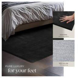 tectake Rug Zonelle 120 X 170 Cm - Black - Size: 120 cm x 170 cm - thumbnail 4