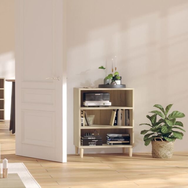 Berkfield Home Sideboard Sonoma Oak 57x35x70 cm Engineered Wood in Brown - Size: 57 x 35 x 70 cm - image 1