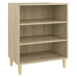 Berkfield Home Sideboard Sonoma Oak 57x35x70 cm Engineered Wood in Brown - Size: 57 x 35 x 70 cm - thumbnail 2