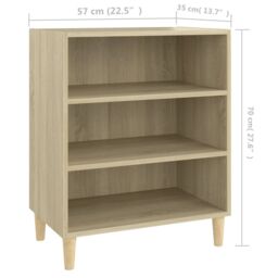 Berkfield Home Sideboard Sonoma Oak 57x35x70 cm Engineered Wood in Brown - Size: 57 x 35 x 70 cm - thumbnail 6
