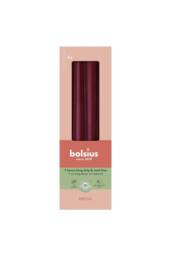 KDMD Metallic Red Bolsius Tapered Candles 245 x 24mm in Burgundy - thumbnail 1