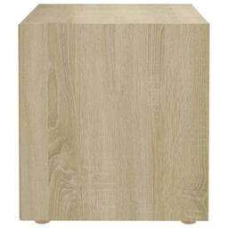 Berkfield Home TV Cabinet Sonoma Oak 37x35x37 cm Engineered Wood in Brown - Size: 37 x 35 x 37 cm - thumbnail 4