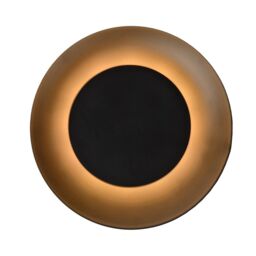 Lucide 'FOSKAL' Non Dimmable Stylish Modern Indoor LED Flush Ceiling Light in Black - thumbnail 3
