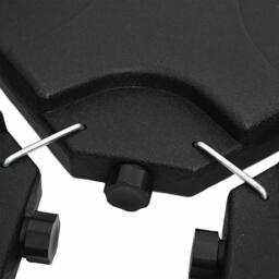 Berkfield Home Portable Parasol Base Sand / Water Filled 60 L in Black - thumbnail 9