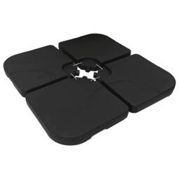 Berkfield Home Portable Parasol Base Sand / Water Filled 60 L in Black - thumbnail 5