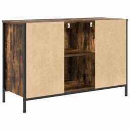 Berkfield Home Basin Cabinet with Drawers Smoked Oak 90x34.5x60 cm in Brown - thumbnail 8
