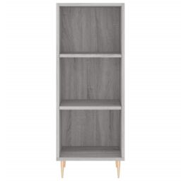 Berkfield Home Sideboard Grey Sonoma 34.5x32.5x90 cm Engineered Wood - thumbnail 4