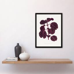 Artery8 AF Lydon B Fawcett Pink Achyranthes Verschaffeltii Framed Art Print in White - Size: A4 - thumbnail 4