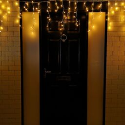 Samuel Alexander 25m 1000 Vintage Gold LED Frosted Icicle Indoor Outdoor Christmas Lights with Timer
