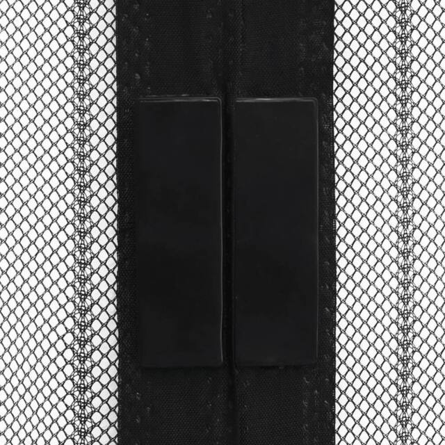 Berkfield Home Insect Door Curtain 210 x 100 cm 2 pcs Magnet Black - image 1