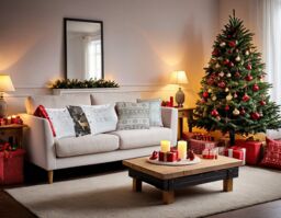 Luxury Living Christmas Love Snow Decorative Cushion Cover Only 45cm x 45cm in Silver - Size: 45 cm x 45 cm - thumbnail 3