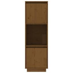 Berkfield Home Highboard Honey Brown 38x35x117 cm Solid Wood Pine - Size: 38 x 35 x 117 cm - thumbnail 3