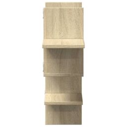 Berkfield Home Wall Shelf Sonoma Oak 124.5x18x60.5 cm Engineered Wood in Brown - thumbnail 5
