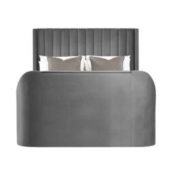 Cheshire Hickory Ottoman TV Bed - Dark Grey - Double (135cm) - thumbnail 5