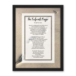 "Artery8 Wall Art Print God Jesus Foot Prints In The Sand Poem Inspirational Large Framed Wall Décor Art in White - Size: W18"" x H24""" - thumbnail 1