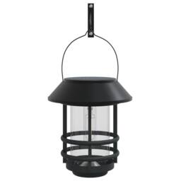 Berkfield Home Solar Outdoor Wall Lanterns 2 pcs White in Black - thumbnail 3
