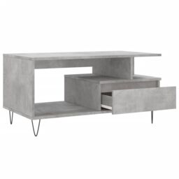 Berkfield Home Coffee Table Concrete Grey 90x49x45 cm Engineered Wood - Size: 90 x 49 x 45 cm - thumbnail 6
