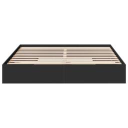 Berkfield Home Bed Frame with Drawers without Mattress Black 200x200 cm - thumbnail 4