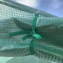 VOGREX Outdoor Tunnel Greenhouse w/ Roll Up Door 6 Windows Green - thumbnail 5