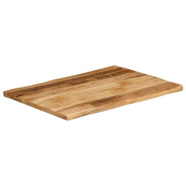 Berkfield Home Table Top Live Edge 70x60x3.8 cm Solid Wood Rough Mango in Brown - image 1