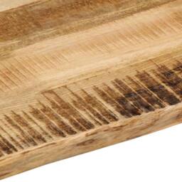 Berkfield Home Table Top Live Edge 70x60x3.8 cm Solid Wood Rough Mango in Brown - thumbnail 7