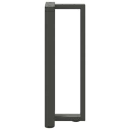 Berkfield Home Console Table Legs T-Shaped¬†2 pcs Anthracite 38x25x(72-73) cm Steel in Black - thumbnail 5