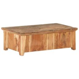 Berkfield Home Coffee Table 90x50x31 cm Solid Reclaimed Wood in Brown - Size: 90 x 50 x 31 cm - thumbnail 4