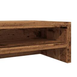 Berkfield Home Monitor Stand Old Wood 100x24x13 cm Engineered Wood in Brown - Size: 100 x 24 x 13 cm - thumbnail 8