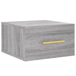 Berkfield Home Wall-mounted Bedside Cabinets 2 pcs Grey Sonoma 35x35x20 cm - Size: 35 x 35 x 20 cm - thumbnail 5