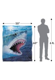 JQ Licensing Royce Mcclure Great White Shark Silky Touch Super Soft Throw Blanket 152 X 127 cm - thumbnail 5