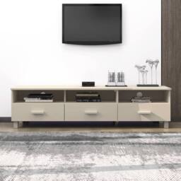 Berkfield Home TV Cabinet HAMAR Honey Brown 158x40x40 cm Solid Wood Pine in Light Brown - Size: 158 x 40 x 40 cm - thumbnail 2