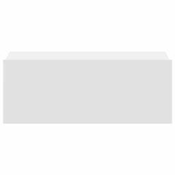 Berkfield Home Floating Nightstand White 40x30x15cm Engineered Wood - Size: 40 x 30 x 15 cm - thumbnail 6