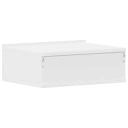 Berkfield Home Floating Nightstand White 40x30x15cm Engineered Wood - Size: 40 x 30 x 15 cm - thumbnail 8