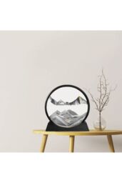 Living and Home Decorative Moving Sand Art Picture in Motion in Grey - thumbnail 2