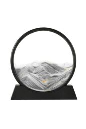 Living and Home Decorative Moving Sand Art Picture in Motion in Grey - thumbnail 5
