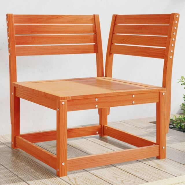 Berkfield Home Garden Sofa Corner Wax Brown 73x73x78 cm Solid Wood Pine - Size: 73 x 73 x 78 cm - image 1