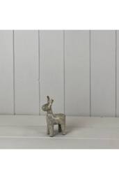 KDMD Beige Charming Mottle Ceramic Reindeer Decoration in Grey - thumbnail 1