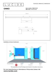 Lucide 'ONNO' Non Dimmable Stylish Mountable Modern Bathroom LED Mirror Light in Grey - thumbnail 4