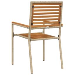 Berkfield Home Outdoor Chairs 4 pcs 54 x 56 x 90 cm in Cream - thumbnail 7
