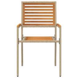 Berkfield Home Outdoor Chairs 4 pcs 54 x 56 x 90 cm in Cream - thumbnail 5