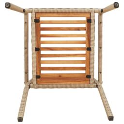 Berkfield Home Outdoor Chairs 4 pcs 54 x 56 x 90 cm in Cream - thumbnail 9