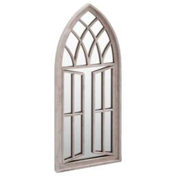 Berkfield Home Decorative Garden Mirror Sand 70x30 cm Iron for Outdoor Use in Cream