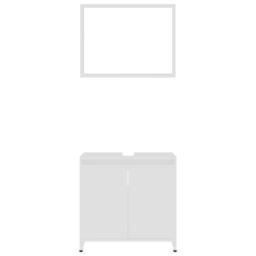 Berkfield Home 3 Piece Bathroom Furniture Set White Engineered Wood - thumbnail 9
