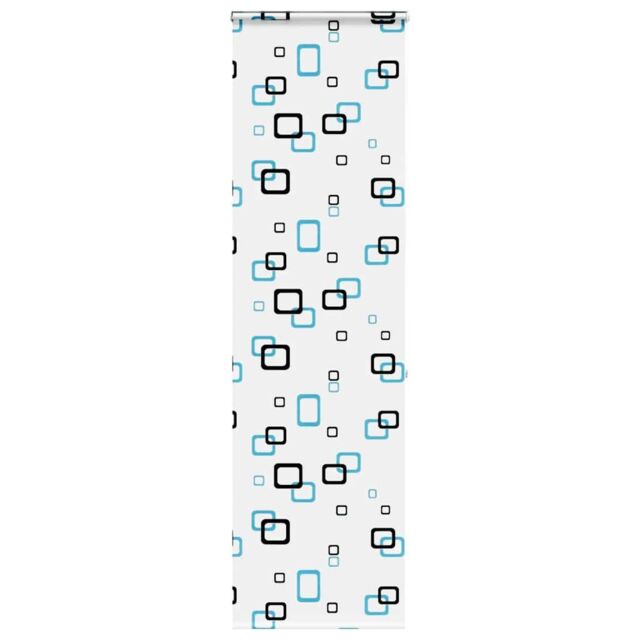 Berkfield Home Shower Roller Blind with Cassette 80x240 cm Fabric Width 76 cm in Black - image 1